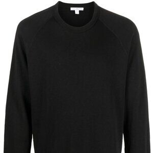 James Perse Vintage Black Pima Cotton Sweatshirt Mens Size 0 Small